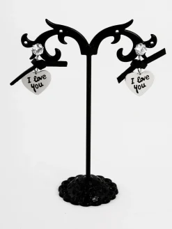 Solada Orecchini con cuore e strass