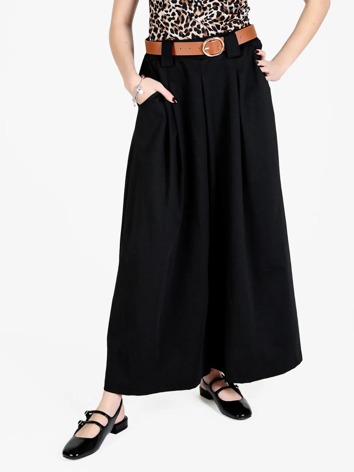 Solada Pantaloni a palazzo da donna con cintura