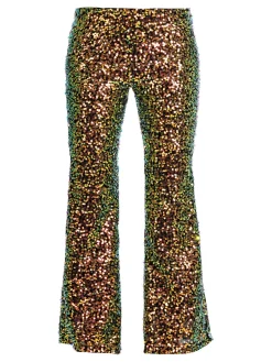 Solada Pantaloni a zampa con pailettes