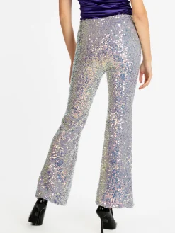 Solada Pantaloni a zampa con pailettes