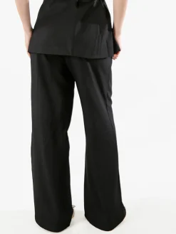 Solada Pantaloni casual da donna a gamba larga - nero