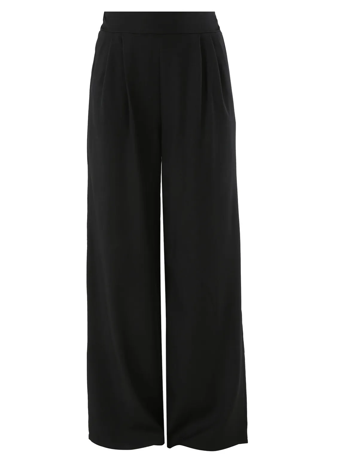 Solada Pantaloni casual da donna a gamba larga - nero