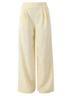 Solada Pantaloni casual da donna a gamba larga - giallo