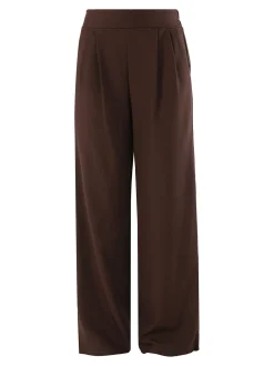 Solada Pantaloni casual da donna a gamba larga - moro