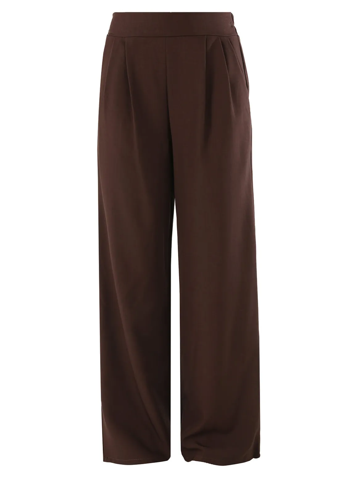 Solada Pantaloni casual da donna a gamba larga - moro