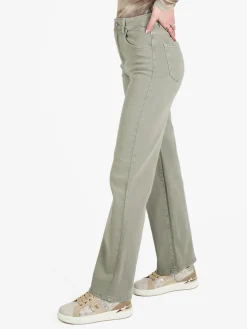Solada Pantaloni casual da donna in jeans a gamba larga