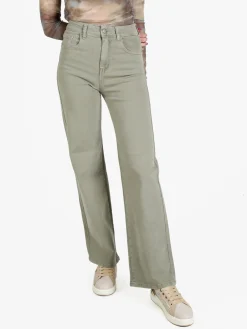 Solada Pantaloni casual da donna in jeans a gamba larga
