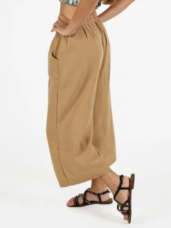 Solada Pantaloni cropped donna in misto cotone