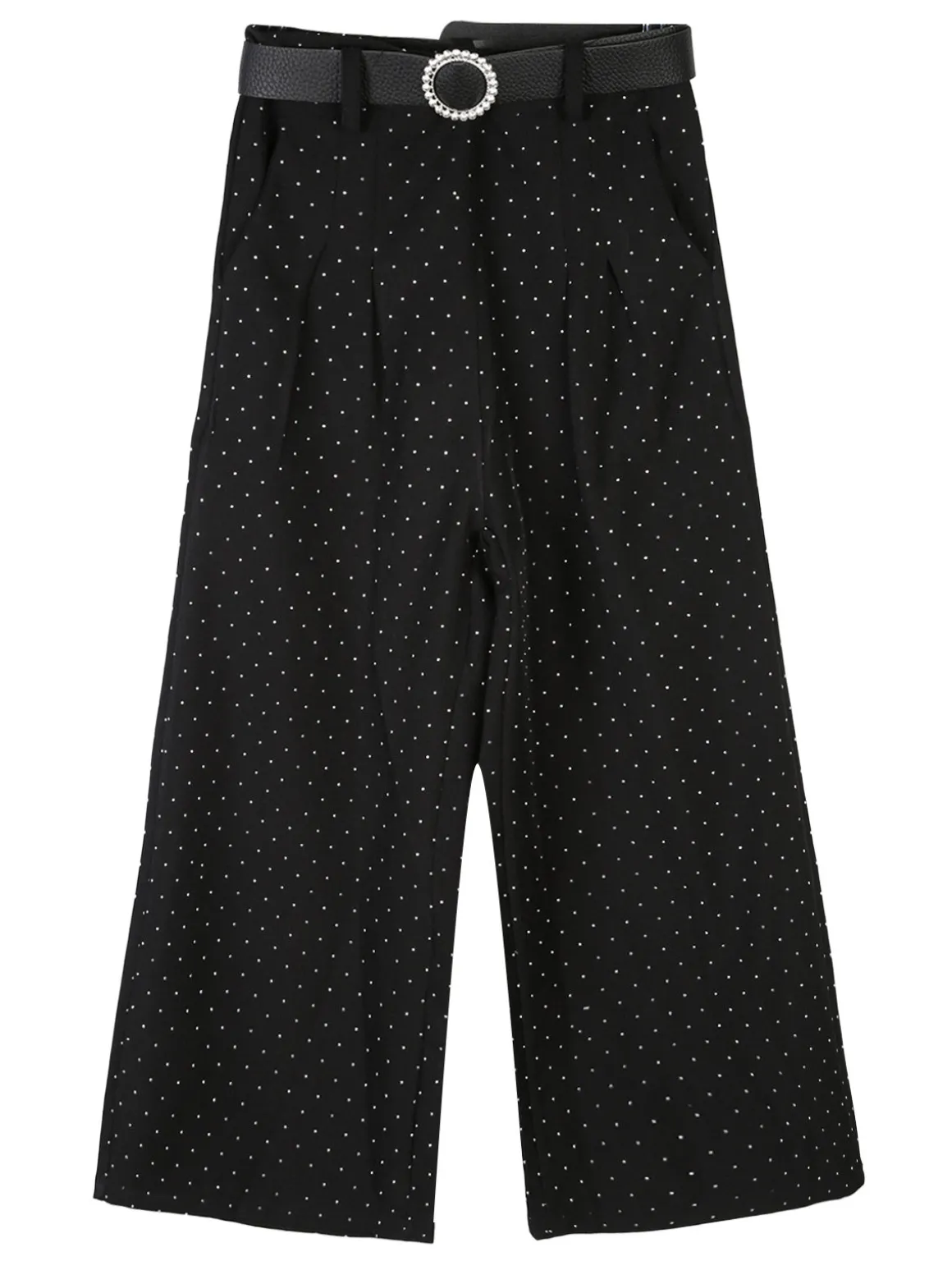 Solada Pantaloni culotte da bambina con strass e cintura