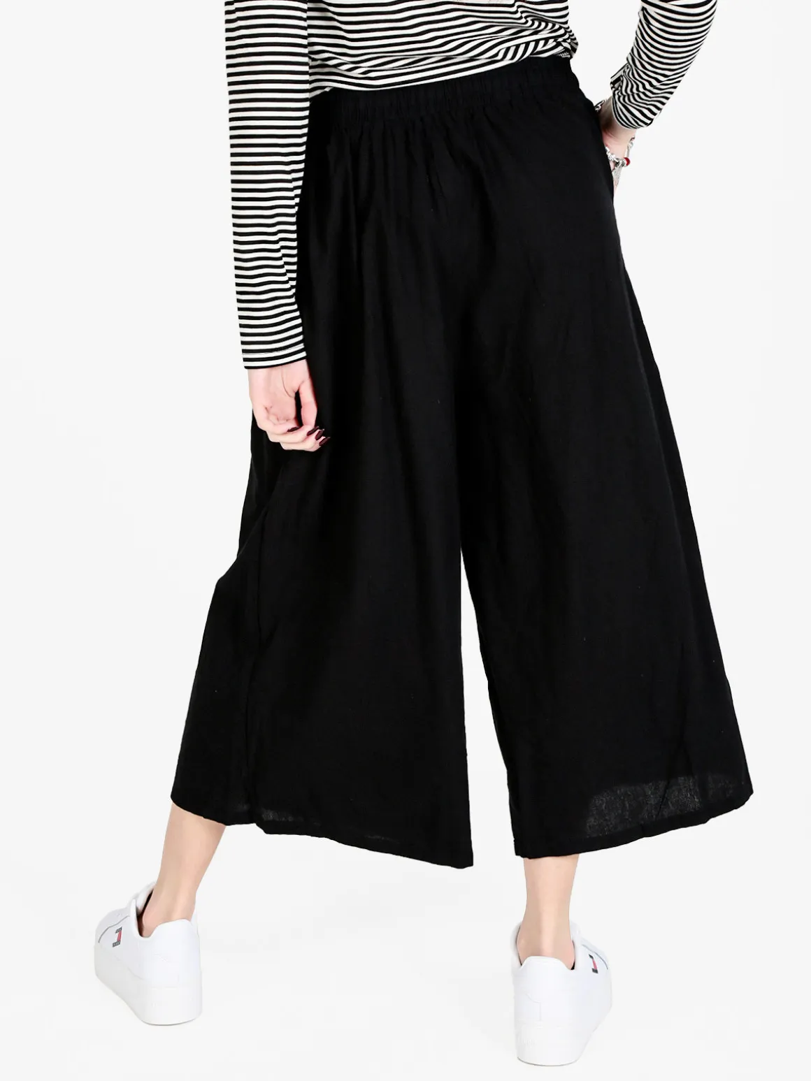 Solada Pantaloni culotte da donna in cotone con coulisse