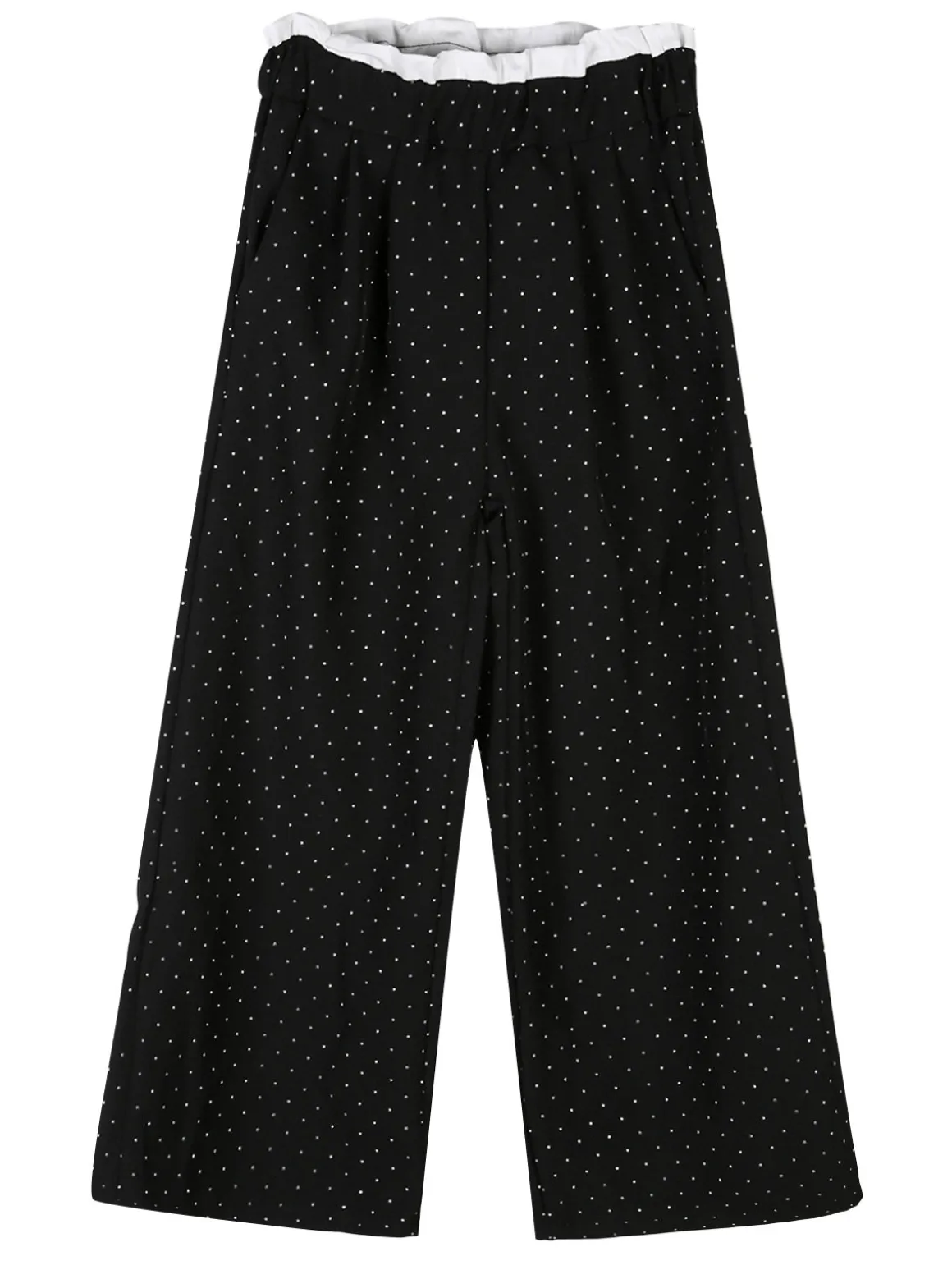 Solada Pantaloni da bambina a gamba larga con strass