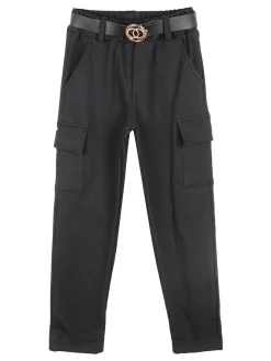 Solada Pantaloni da bambina cargo in felpa