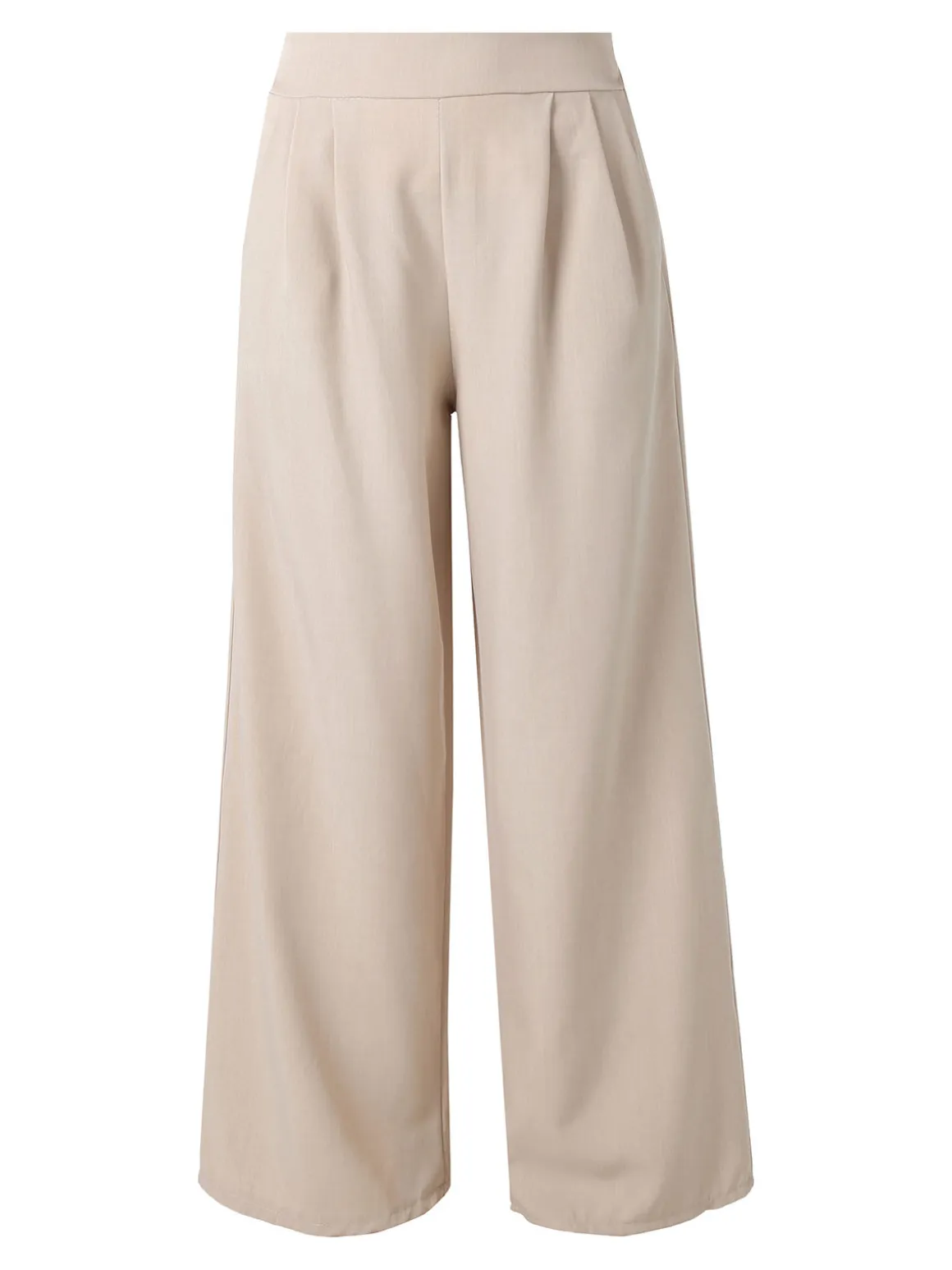 Solada Pantaloni da donna a gamba larga e dritta - beige