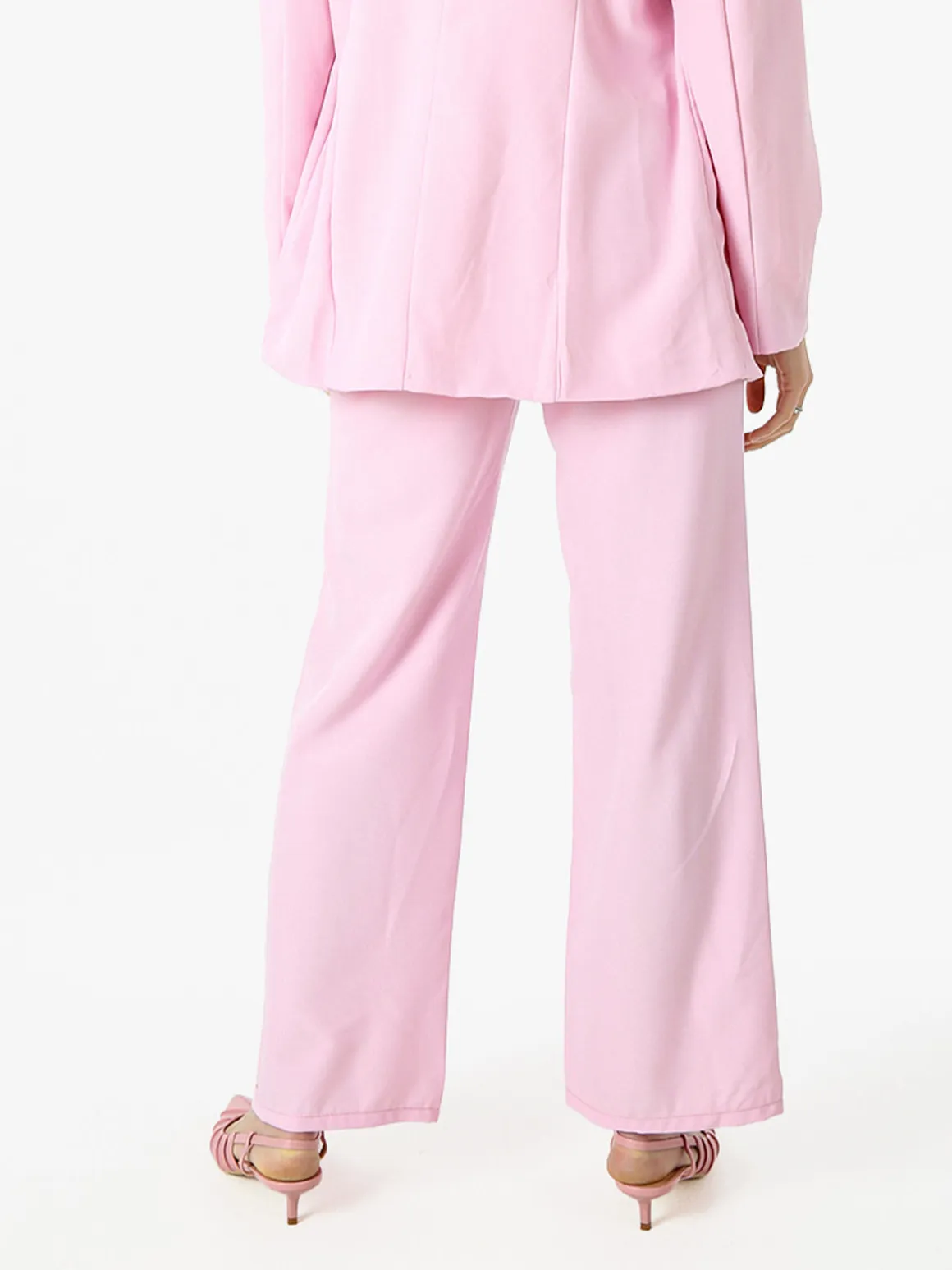Solada Pantaloni da donna a gamba dritta e larga - rosa