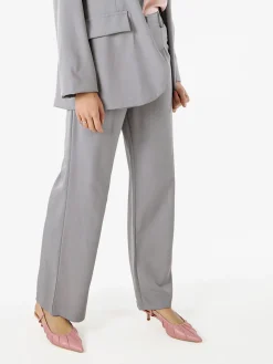 Solada Pantaloni da donna a gamba dritta e larga - grigio