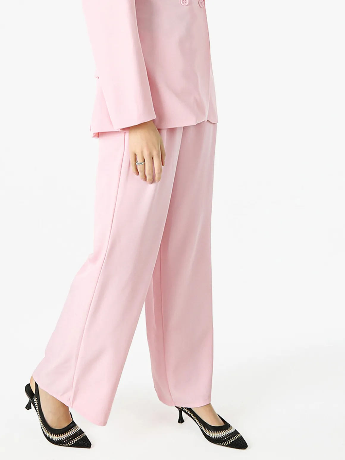 Solada Pantaloni da donna a gamba larga e dritta - rosa