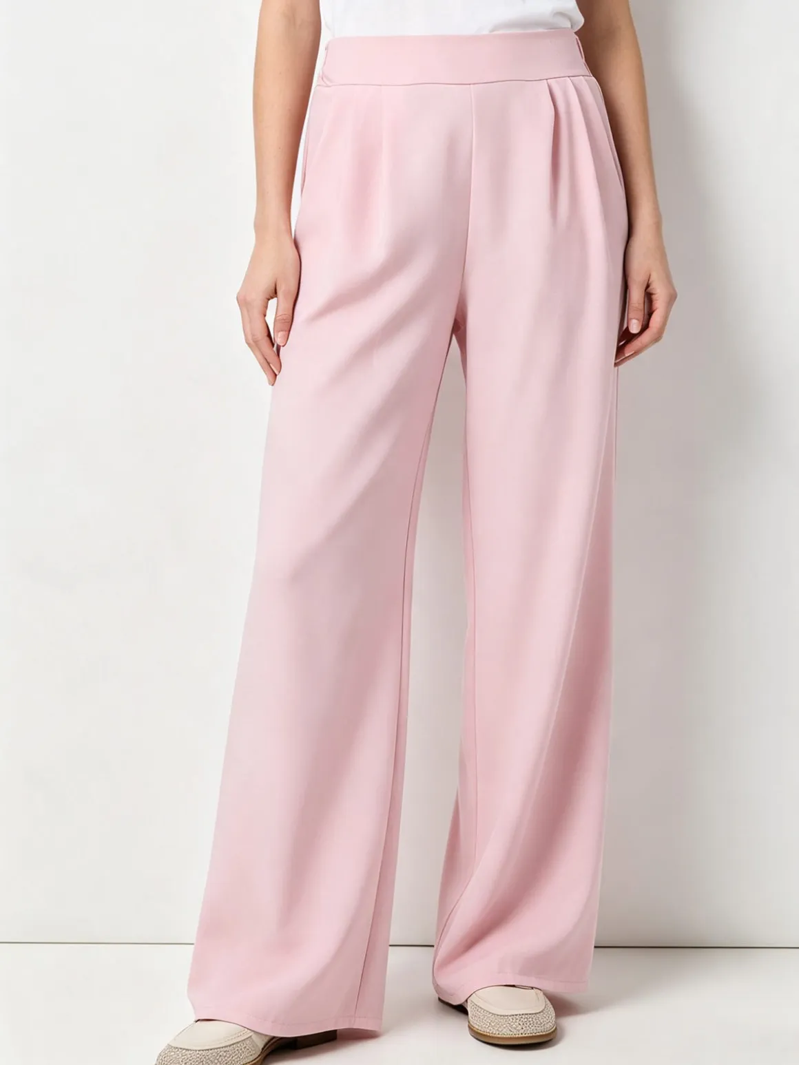 Solada Pantaloni da donna a gamba larga e dritta - rosa