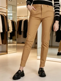 Solada Pantaloni da donna a vita bassa in cotone