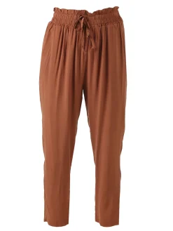 Solada Pantaloni da donna estivi in cotone - marrone