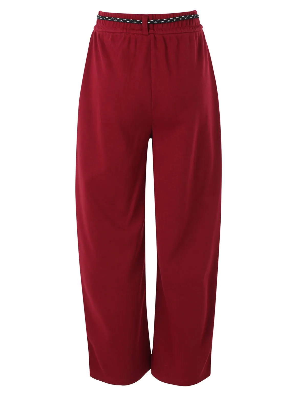 Solada Pantaloni da donna in felpa con elastico in vita - bordeaux