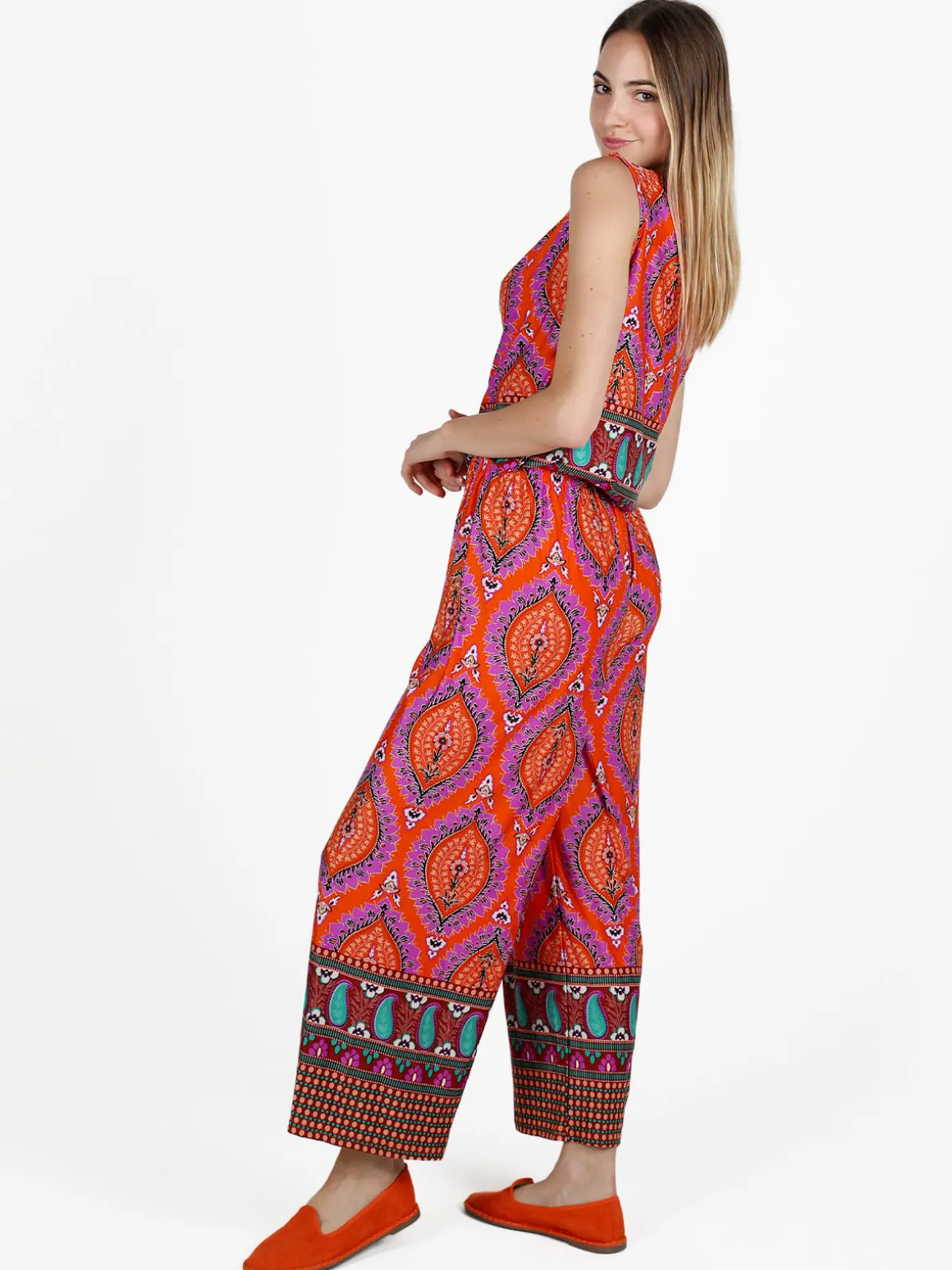 Solada Pantaloni donna a gamba larga con stampe