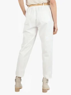 Solada Pantaloni donna a gamba larga con tasconi e coulisse