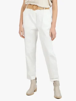 Solada Pantaloni donna a gamba larga con tasconi e coulisse
