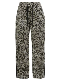 Solada Pantaloni donna animalier a gamba larga