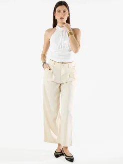 Solada Pantaloni donna a palazzo - beige