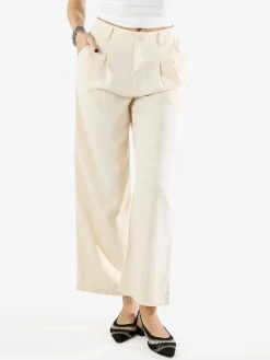 Solada Pantaloni donna a palazzo - beige