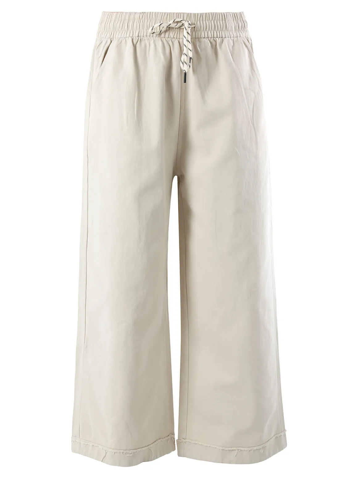 Solada Pantaloni donna a palazzo con coulisse - beige