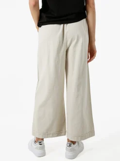 Solada Pantaloni donna a palazzo con coulisse - beige