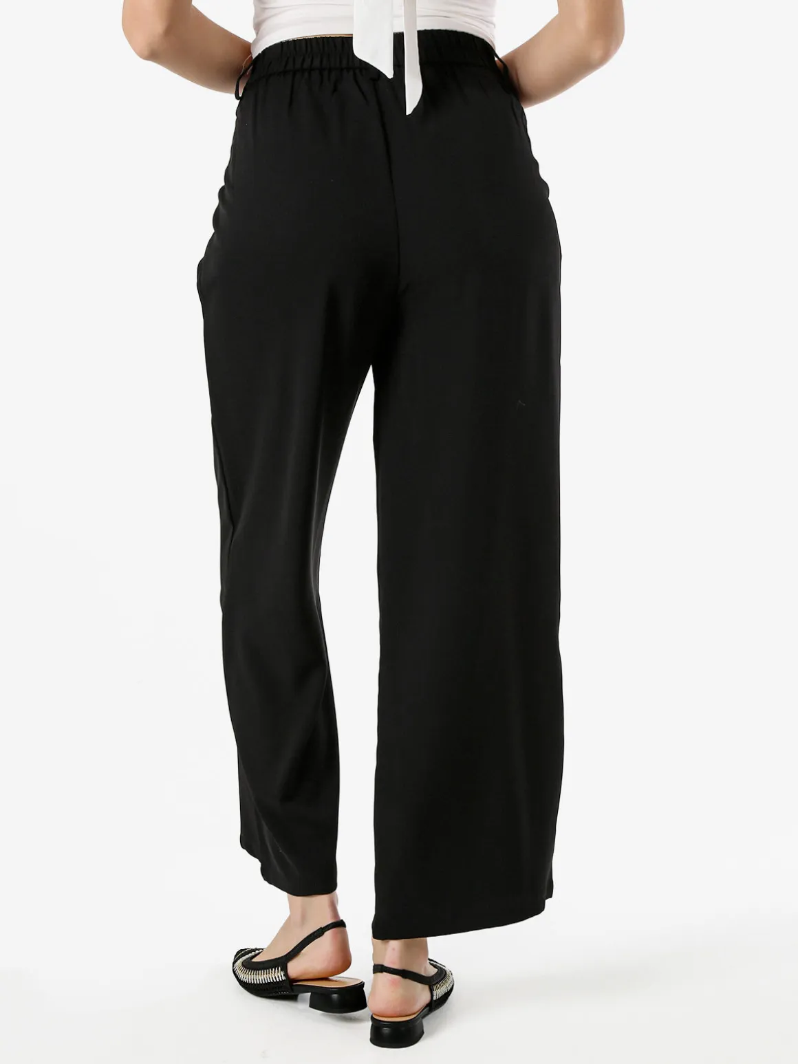 Solada Pantaloni donna a palazzo - nero