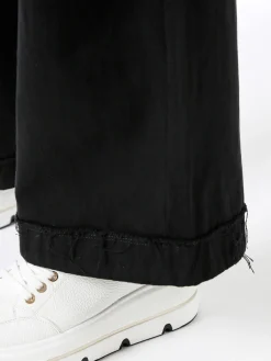 Solada Pantaloni donna a palazzo con coulisse - nero