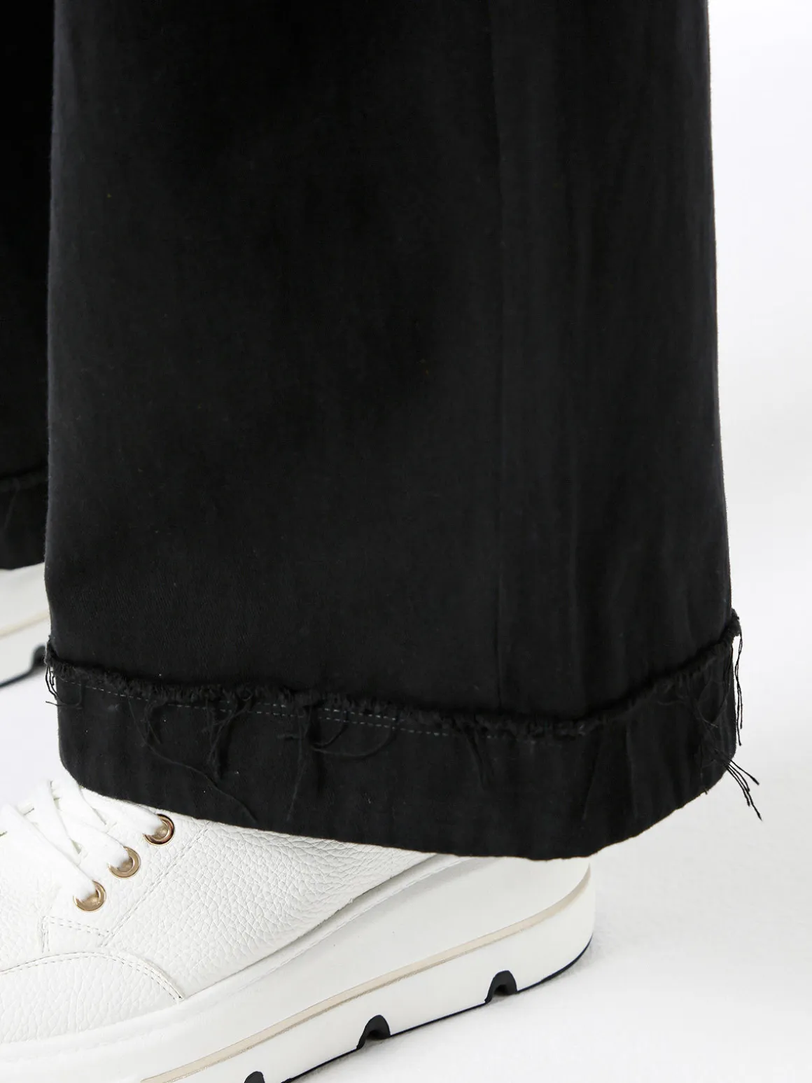 Solada Pantaloni donna a palazzo con coulisse - nero