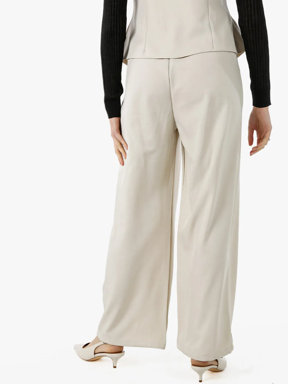 Solada Pantaloni donna a palazzo - beige
