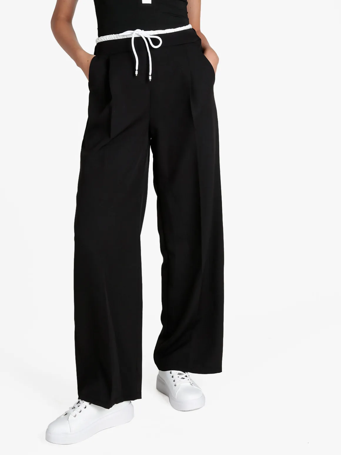 Solada Pantaloni donna a palazzo con coulisse