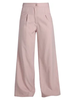 Solada Pantaloni donna a palazzo gessati