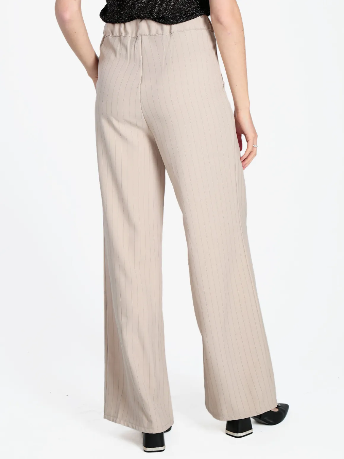 Solada Pantaloni donna a palazzo gessati