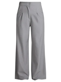 Solada Pantaloni donna a palazzo gessati