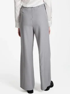 Solada Pantaloni donna a palazzo gessati