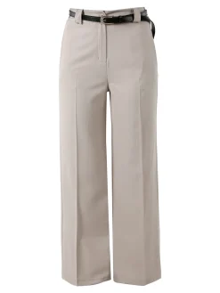 Solada Pantaloni donna a palazzo - fango