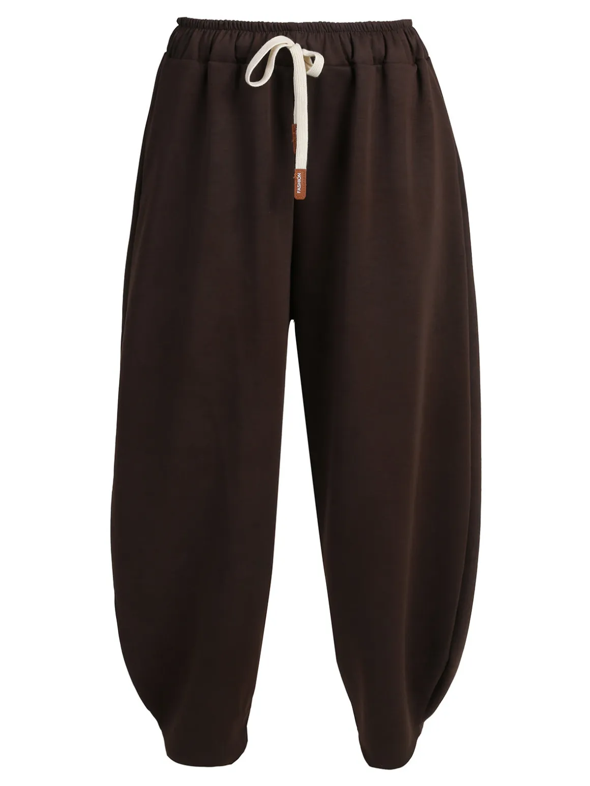 Solada Pantaloni donna a palloncino con coulisse - moro