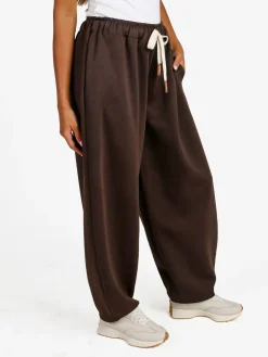 Solada Pantaloni donna a palloncino con coulisse - moro