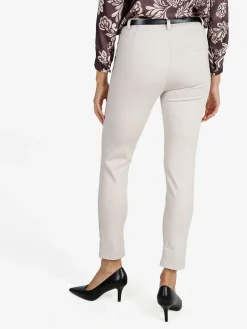 Solada Pantaloni donna a sigaretta con cintura - beige