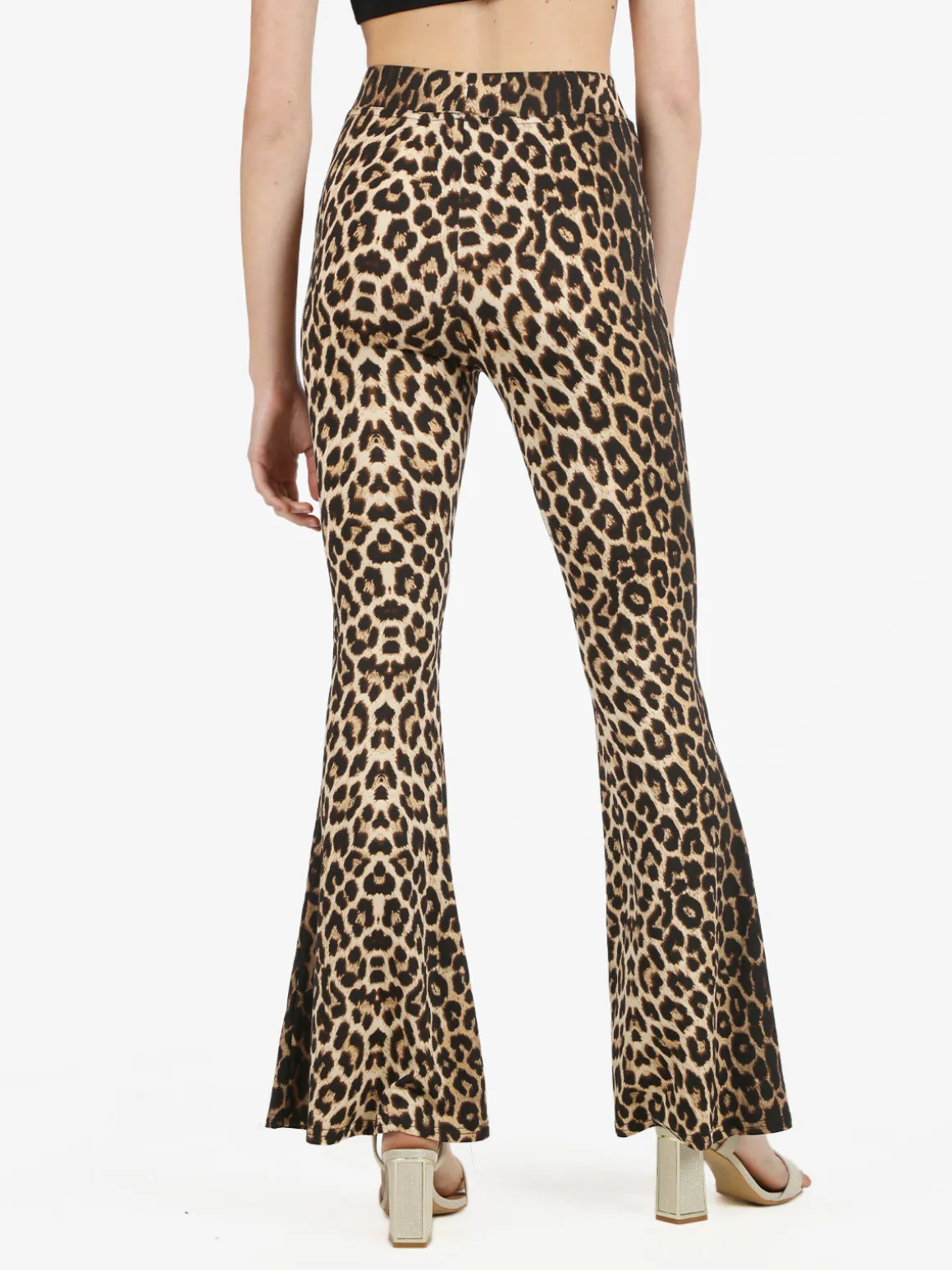 Solada Pantaloni donna a zampa maculati