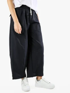 Solada Pantaloni donna barrell cropped - blu scuro