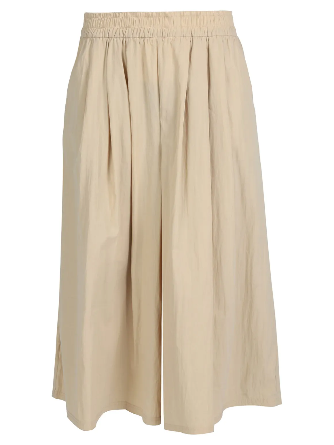 Solada Pantaloni donna cropped a palazzo effetto crespo