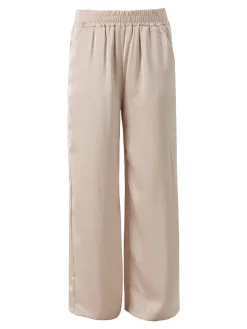 Solada Pantaloni donna effetto raso - beige
