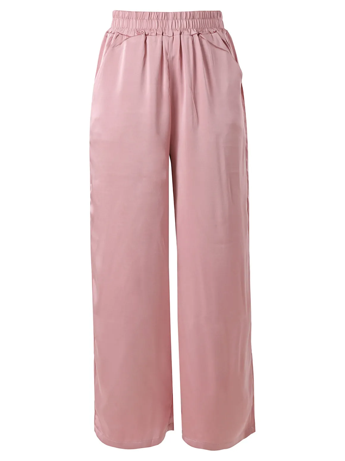 Solada Pantaloni donna effetto raso - rosa